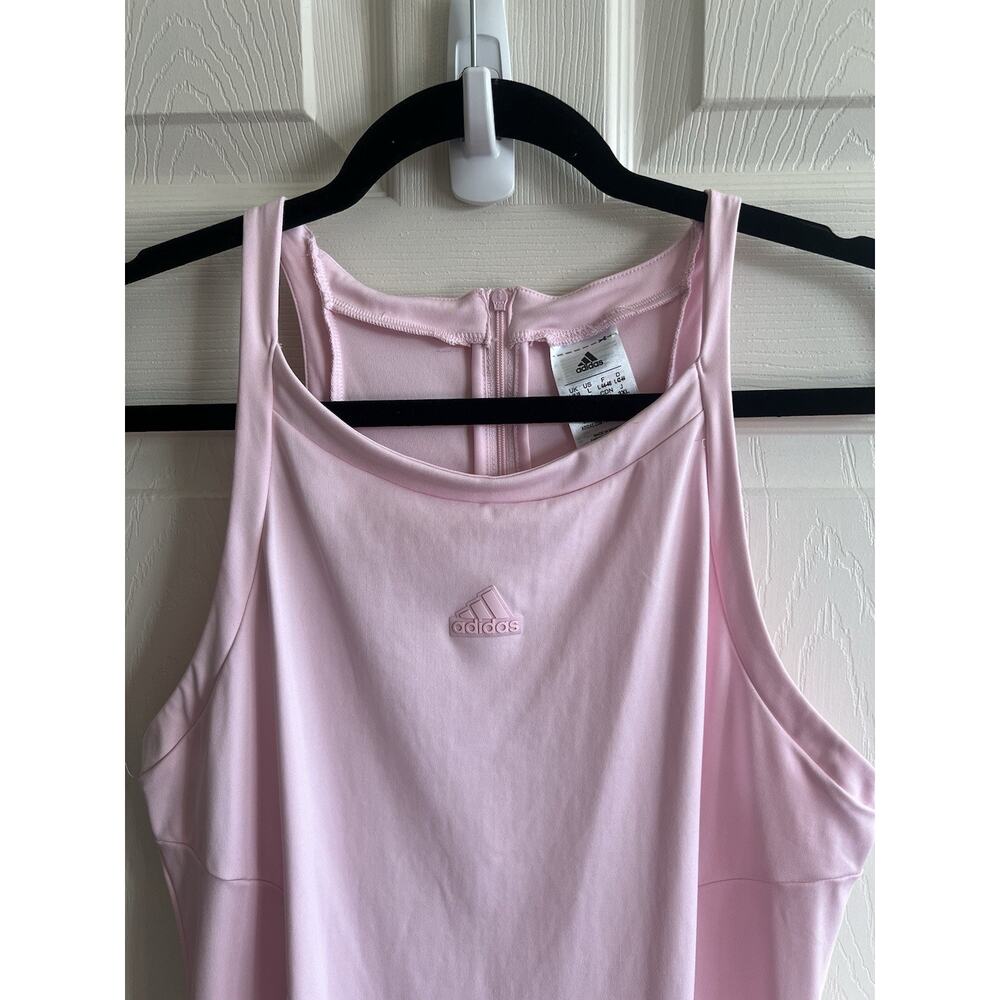 ADIDAS Women’s Powder Pink City Break Mini Dress Tennis Pickleball Golf Sz L - Picture 5 of 13